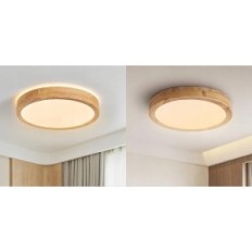 Lámpara de techo Baerolc LED, de madera, 40 cm, 32 W, 3000-6000 K,