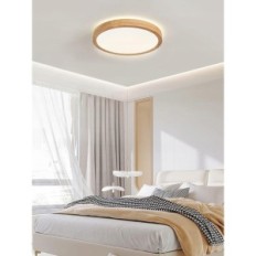 Lâmpada de teto Baerolc LED, de madeira, 40 cm, 32 W, 3000-6000 K,