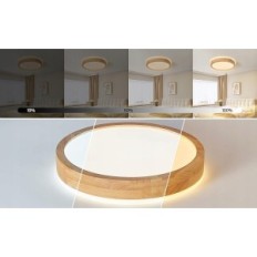Lampada a soffitto a LED Baerolc, legno, 40 cm, 32 W, 3000-6000 K,