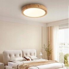 Lampada da soffitto LED BAEROLC RY-0040-40CM, legno, 40 cm, 28 W, 3000-6000K
