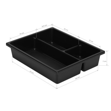 Gabbiano frisörvagn 68B svart — ovansida