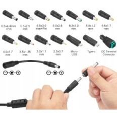 AUPLF 3V-24V, 5A, 120 W, 100V-240 V vekselstrømadapter med 14 adaptere