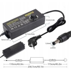 AUPLF 3V-24V, 5A, 120 W, 100V-240 V Adattatore CA con 14 adattatori