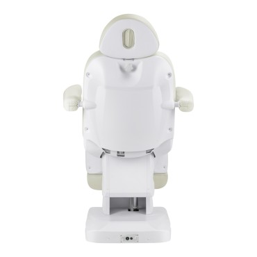 Electric cosmetic chair Azzurro 708a 4 motors white — rear view