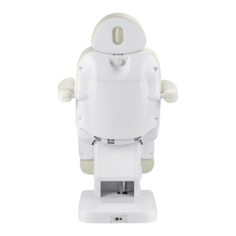 Electric cosmetic chair Azzurro 708a 4 motors white — rear view