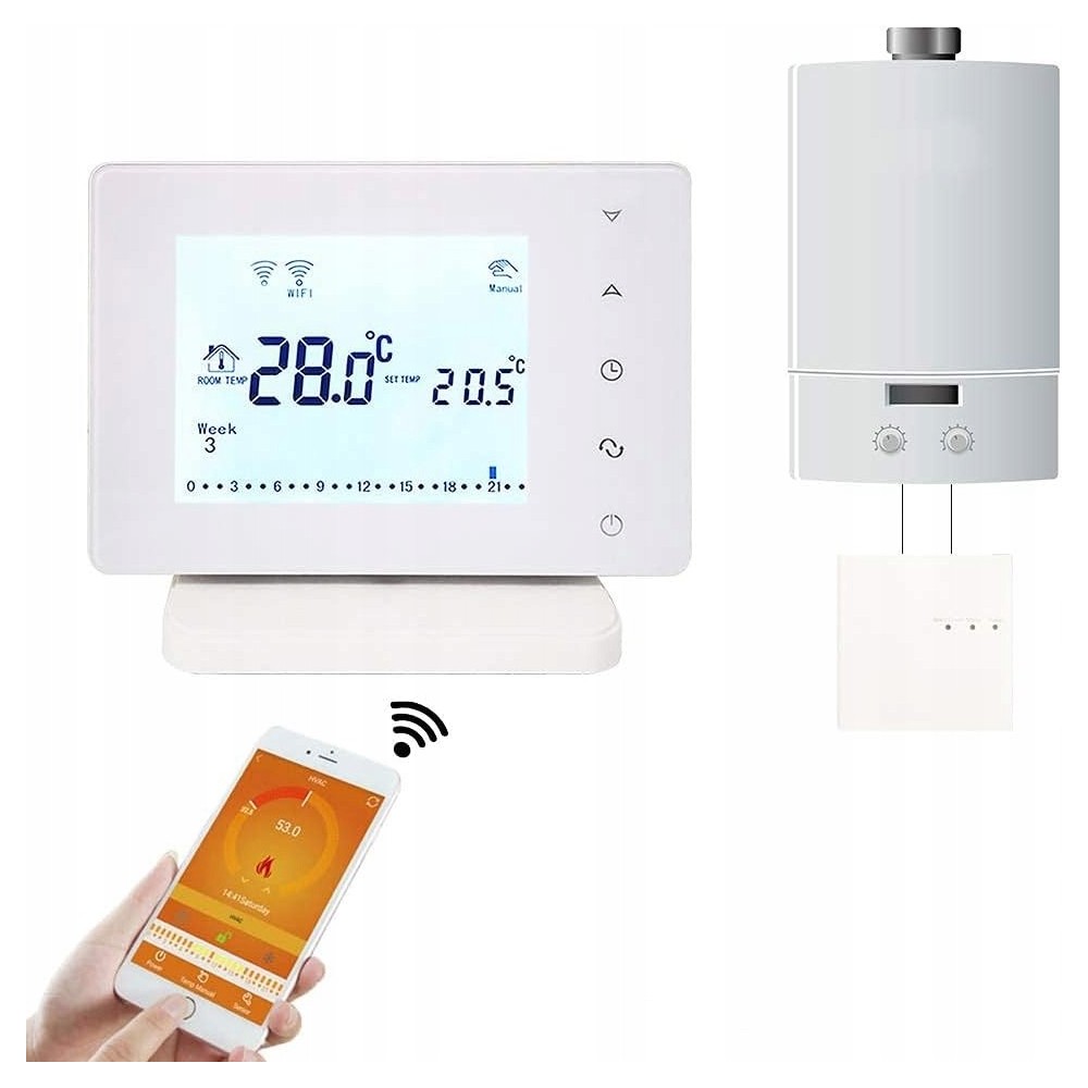 použité WiFi Beac termostat pro plynový kotel, 220V regulátor teploty