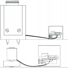 brukt WiFi Bea Termostat for gass kjele, 220V temperaturregulator