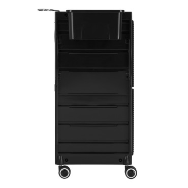 Aide coiffeur Gabbiano 68UV avec stérilisateur UV noir — vue de face