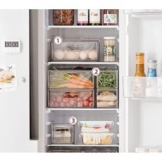 Refrigerator containers with a sliding drawer Greentainer, 2 pcs