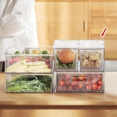 Koelkastcontainers met een schuiflade Greentainer, 2 stuks