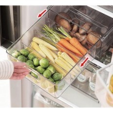 Koelkastcontainers met een schuiflade Greentainer, 2 stuks