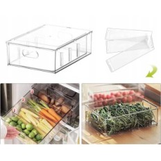 Refrigerator containers with a sliding drawer Greentainer, 2 pcs
