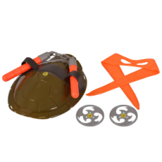 Set di tartarughe interattive ninja michelangelo set con armi, armature e shurikenes