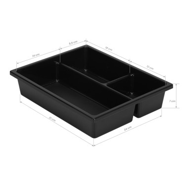 Gabbiano frisörvagn med UV-sterilisator 68UV svart — ovansida