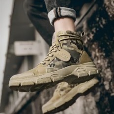 Taktiset kengät, nilkan saappaat, koko 42 khaki (26,5cm per 41)