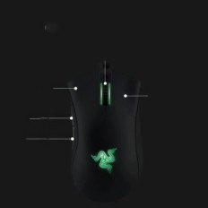 Kabelová hra Myš Myš Razer DeathAdder Essential Black Ergonomická herní myš s optickým senzorem