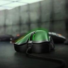 Ενσύρματο παιχνίδι ποντικιού Razer Deathadder βασικό μαύρο εργονομικό ποντίκι παιχνιδιών με οπτικό αισθητήρα