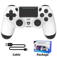 Bežični podaci žaba kontroler za PS4 / PS4 SLIM / PS4 PRO, PC, Android, bijelo