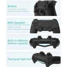 Controlador de ranas inalámbricas de datos para PS4 / PS4 Slim / PS4 Pro, PC, Android, Blanco