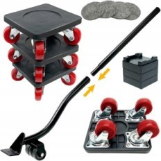 Pulley 001 transport rollers, 360 ° rotary wheels, up to 400 kg, 4 pcs.