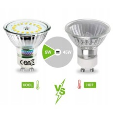 LED AllesGute GU10, 5 W, neutro bianco, 700 lm, 4500 K, 10 pezzi.