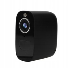 Câmera de rua IP Wi-Fi com bateria embutida, 10400 mAh, preto