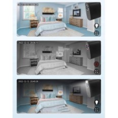 IP Wi-Fi Street Camera med inbyggt batteri, 10400 mAh, svart