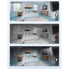 IP Wi-Fi Street Camera med inbyggt batteri, 10400 mAh, svart