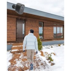 IP Wi-Fi pouliční fotoaparát s vestavěnou baterií, 10400 mAh, černá