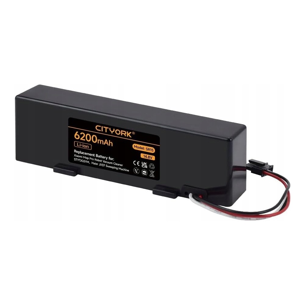 Helyettesítő Cityork CR15 14.8 V 6200 mAh akkumulátor robot porszàvó Xiaomi