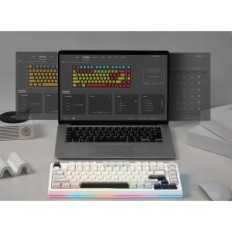 Mechanical Wireless Keyboard Yunzii YZ75, white, broken fastening