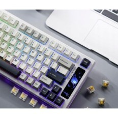 Mechanická bezdrátová klávesnice YUNZII YZ75, bílá, rozbité upevnění