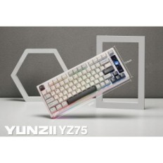 Mekanisk trådløst tastatur Yunzii YZ75, hvit, ødelagt festing