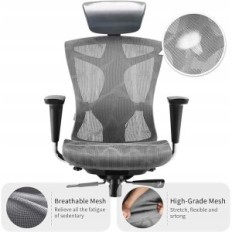 Office chair with 4D Sihoo V1-M108 armrest after returning