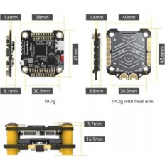 Repülésirányító SEEDY BEE V3 F7 FPV Drone FC 30x30 drón 4 "és 5"