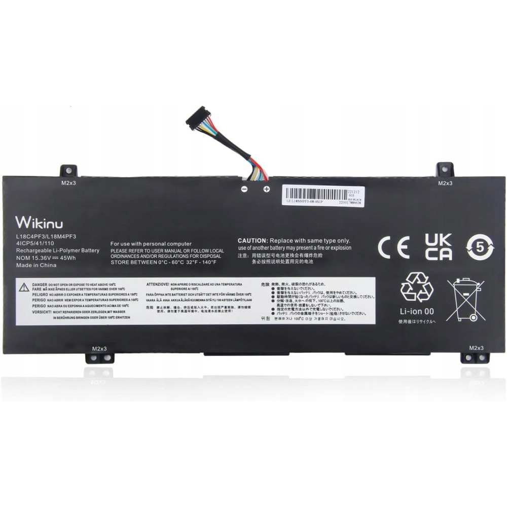 Batteri til en bærbar computer Wikinu L18C4PF3 til Lenovo IdeaPad 15.36 V 45WH