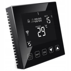 Ketotek ketf0163a thermostat de paix, 16a, Wi-Fi, sol chaud, noir