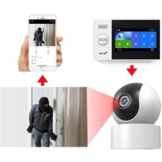 PGST PG107-4G / T53A Alarm System 14 ks, WLAN 4G, 1080p Camera
