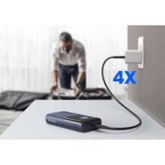 "Power Bank Safuel", 30 W, 20 000 Mah, 2xusb-c, 1xusb-a, juoda