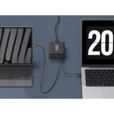 SCCVEE HNT-PD1306 200W Adaptador de CA, 2xusb-a, 3xusb-c, negro