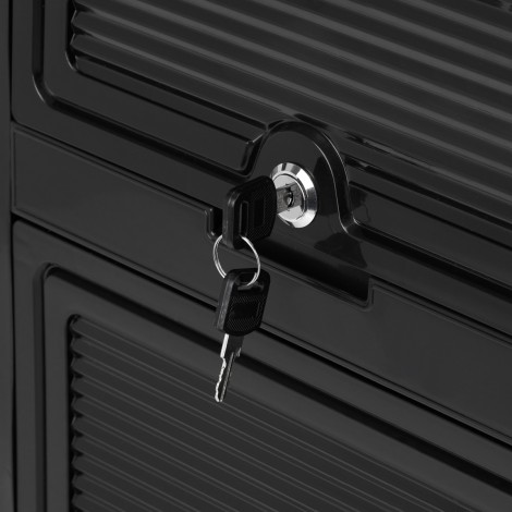 Gabbiano Friseurhelfer 68C Schwarz — Detailaufnahme Etikett