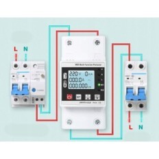 Ailo WiFi Ηλεκτρικός μετρητής, οθόνη LCD AC 220V 63A