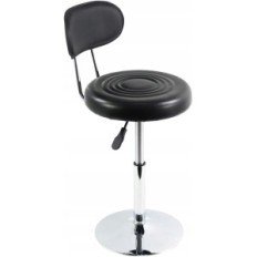 Tabouret de Furwoo Ekonier pour spa avec dossier, noir utilisé