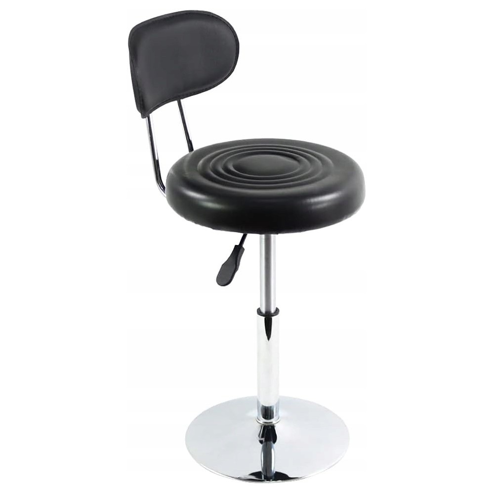 Stool from Furwoo Ekonier for Spa with backrest, black used