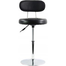 Stool from Furwoo Ekonier for Spa with backrest, black used