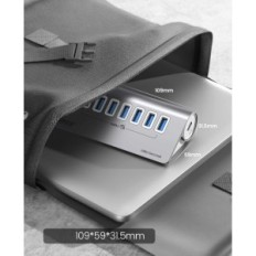 Hub USB ORICO USB 3.2 Gn 2, 7-Porta 10 Gbit / s, 1 m