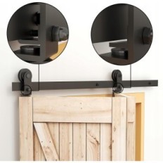 Conjunto de acessórios de porta de deslizamento de Wolfbird 100cm / 3,3FT, 2 portas