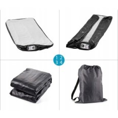 Matelas auto-gonflé TouchXel 196x97x47cm avec pompe intégrée, noir