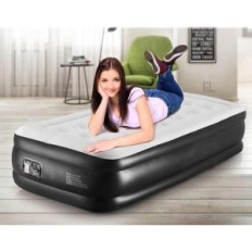 Self-inflated Mattress Touchxel 196x97x47cm with built-in pump, black