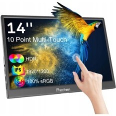 Touch Screen portatile Preechen 14 "HDR, stand, IPS1920x1200, grigio scuro